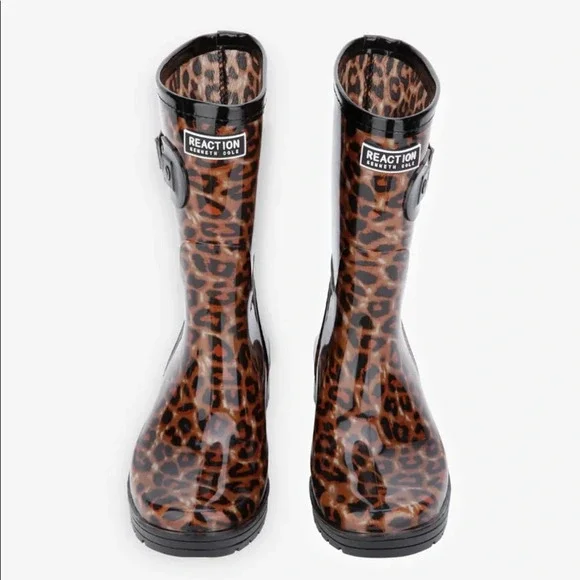 Kenneth Cole Rain Buckle Glossy Boot - Picture 3 of 5